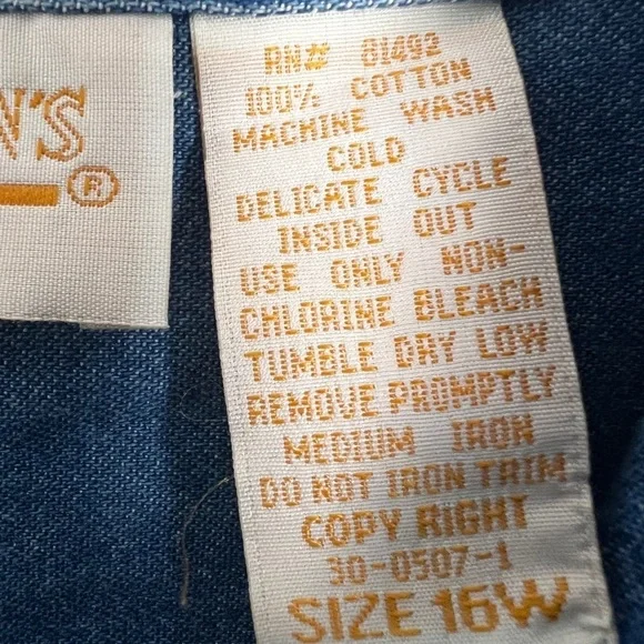 Vintage Roman's 16W Cotton Short Sleeve Patriotic Patchwork Quirky Denim Top - Picture 8 of 9